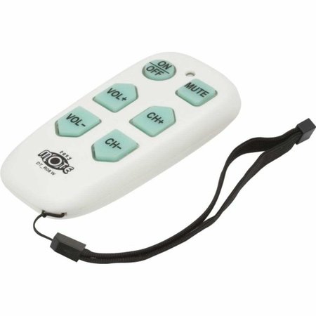 DIRECT TECH Easy Mote White  Universal TV Remote Pack Of 5, 5PK DT-RO8WC-5